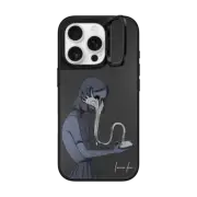 iPhone 16 Pro Mirror Ring Stand Case MagSafe Compatible Lonely World