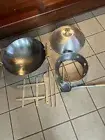 New Vintage Atlas Spinning Wok Carbon Steel Set