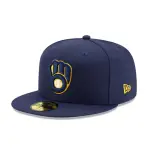 【NEW ERA】MLB 密爾瓦基 釀酒人 59FIFTY 球員帽 通用 深藍色 棒球帽【ANGEL NEW ERA】