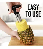 Stainless Steel Pineapple Corer Slicer Peeler for Diced Fruit Rings All in One