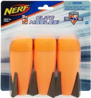 Nerf Elite Missile Refill Blaster Pack Of 3 Official N-Strike Genuine Toy Gun