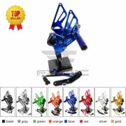 CNC Adjustable Rearset Footpegs Foot Rest Pegs For FZ-09/MT09 2013-2016 17 Blue