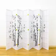 Zen Garden Room Divider Screen White 8 Panel