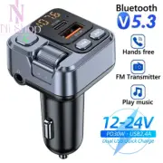 Car Bluetooth Receiver & FM Transmitter PD20W Fast Charging USB Digital Display