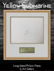 Original 1968 Beatles Blue Meanie 29MM Original Animation Drawing Framed