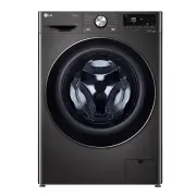 LG 12kg Front Load Washing Machine with Steam+ Black WV9-1412B