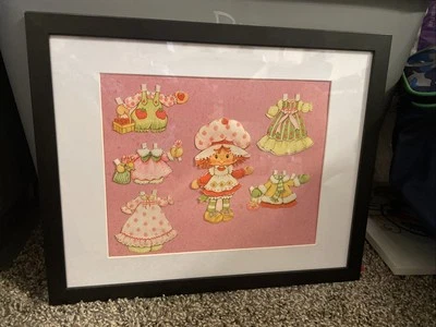 Strawberry Shortcake Paper Doll Art! Unique!