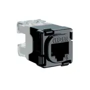 Clipsal Mech Socket Utp Cat6 Rj45 Black - 30RJ45SMA6C-BK