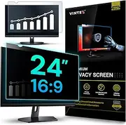 24 Inch 16:9 Computer Privacy Screen Filter for Widescreen Monitor and Laptop - Anti-Glare - Anti-Scratch Protector Film - Data Confidentiality Shield [1 Pack]