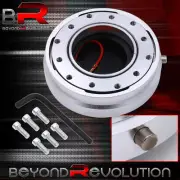 For Volvo Saab Steering Wheel Hub Adapter Detachable Quick Release Unit Silver (for: Volvo)