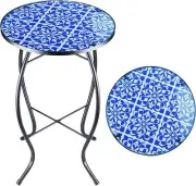 Patio Side Table Outdoor Mosaic Table Accent Coffee Tableplant End Table Small P