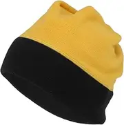 HEROFFIX Cycling Hat Keep Warm Hard Hat Liner Polar Fleece Fabric Turmeric 28x22cm 1 Pcs