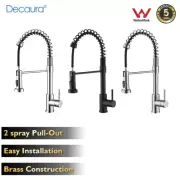 WELS Kitchen Mixer Tap Pull out Swivel Spout Sink Faucet Chrome/Black/Nickel