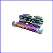 Durable Rainbow Chameleon Guitar Bridge and Tailpiece Combo - Pro Level Upgrade