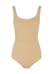 Wolford Jamaika Stretch-jersey Bodysuit - Light Brown S (UK8-10 / S)