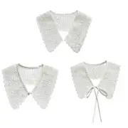 Elegant DickeyCollar Summer Dress Shawl Wrap Lace Collar Clothing Accessories