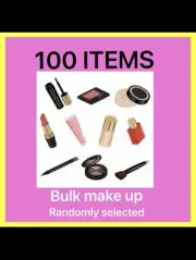 MakeUp Cosmetics Beauty Bundle 100 Randomly Selected Items Mixed Bulk Lot