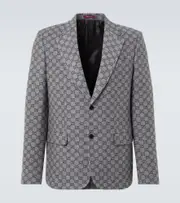 [Gucci] Gucci GG wool flannel blazer AU 90 grey