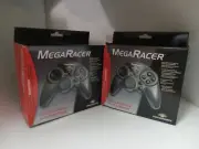 TWO (2) NEW IN BOX MEGA RACER RACING WHEEL CONTROLLER FOR PLAYSTATION 1 PS1 ##