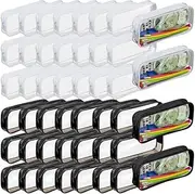 Byttlerom 50 Pcs Clear Pencil Pouch Clear Pencil Case Clear PVC Zipper Pencil Bag Large Travel Toiletries Bag Makeup Bags Easy to Use