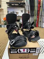 BENT METAL 23/24 TRANSFER SNOWBOARD BINDINGS, SIZE LARGE, NEW!