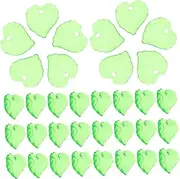 [SMASOLO] Leaf Charms Pendants for Jewelry Making 100pcs Acrylic Charms Safe Attractive Diy Jewelry Material