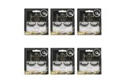 6x Eylure London Luxe Baroque Faux Mink False Eyelash Lashes w Adhesive Glue Set