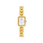 Elite Ladies Tank Geo Watch in Gold