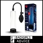Size Up Classic Ball Penis Pump - Plus 3 Rings Bag Tape Measure 24cm Clear Cylin