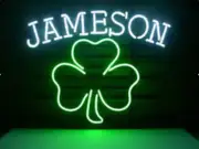 US STOCK 17"x14" Jameson Irish Whiskey Shamrock Clover Neon Sign Light Lamp