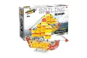 455pc Construct IT Mega Set DIY Sailing Ship Toy w Tools Build Kit Kids 8+