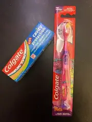 Trolls Toothbrush with Kids Colgate Toothpaste
