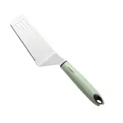 2Pcs Multifunctional Barbecue Turners Stainless Steel BBQ Turners Spatula Meat Cutter With Plastic Handle Barbecue Tools