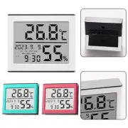 Foldable Stand Indoor Hygrometer Thermometer Alarm Clock with Alarm Function