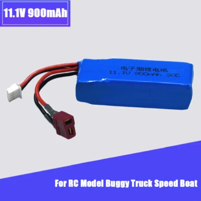 3S 11.1V 900mAh 30C LiPO Battery T plug for RC Model Car Racing Speedboat