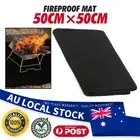 BBQ Fire Resistant Mat Grill Splatter Rug Fireproof Heat Floor Fire Pit Ember