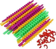 EPIGEIST 20pcs Curling Perm Rods for Women Flexible Hair Rollers for Long Hair for Diy Styling Lightweight and Durable Perm Rods Selection