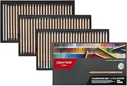 Caran Dache Cardboard box with 76 assorted colours +2 blenders