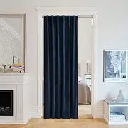 StangH Doorway Curtains for Living Room Office, Navy Blue Blackout Privacy Room Dividers Thermal Insulated Noise Reducing Window Door Covering, W52 x L80 inches, 1 Panel