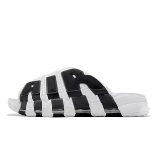 Nike 拖鞋 Air More Uptempo Slide 白 黑 大AIR 男鞋 氣墊 FB7818-100