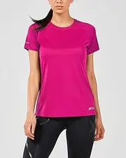 [2XU] X Vent Short Sleeve Womens Running Top - Pink-M