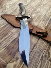 custom handmade kukri knife J2 Steel Mirror Shine Blade with Sheath 18"