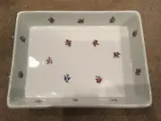 NWOT Wen Yuan Floral Casserole Dish with Silver Rack