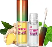 Luxurabalm Lip Plumper, LuxuraBalm Extreme Volume Lip Plumping, Dual Formula Plumping Lip Gloss with Ginger & Mint, Volumizing and Moisturizing Lip Balm, Natural Lip Care & Enhancer Set (2pcs)