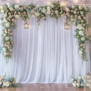 10ft x 10ft White Tulle Backdrop Curtains for Parties Wedding Bridal Shower 1...