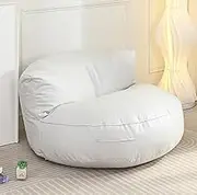 LoKori Stuffed Storage Bean Bag Chair Cover (No Filler),Soft Beanbag Seat Chair Covers for Adults,Lazy Couch Floor Seating Cover for Bedroom Home Decor,H