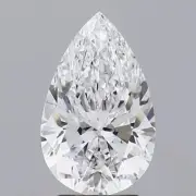 Lab-Grown 0.40Ct CVD Pear Diamond Loose D Color, Clarity VS2, IGI Certified
