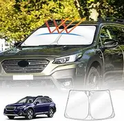 X-Car WindScreen Sun Shade Compatible with Subaru Outback 2015-2024 UV Block Foldable Wind Screen Wind Shield Shade