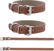 GORGECRAFT Cowhide Stirrup Straps with Metal Buckle, Adjustable Length, 31 cm, Leather Bicycle Basket, Front Handlebar, Storage Straps, ID Hanging Accessories for Adults, Dog Saddle, Brown, Pack of 4