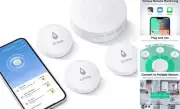 WiFi Water Leak Detector, 3 Pack Water Sensors with 100dB Adjustable Alarm,